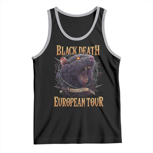 Black Death European Tour Tank Top Plague Rat Medieval History Alternative Art TS10 Black Athletic Heather Print Your Wear