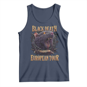 Black Death European Tour Tank Top Plague Rat Medieval History Alternative Art TS10 Navy Print Your Wear