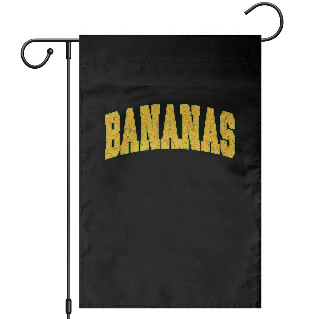 Funny Retro Bananas Garden Flag Vintage Banana Gifts Yellow Varsity TS10 Black Print Your Wear