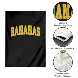 Funny Retro Bananas Garden Flag Vintage Banana Gifts Yellow Varsity TS10 Print Your Wear