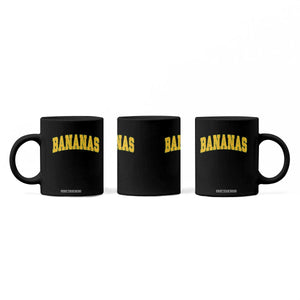 Funny Retro Bananas Coffee Mug Vintage Banana Gifts Yellow Varsity TS10 Print Your Wear