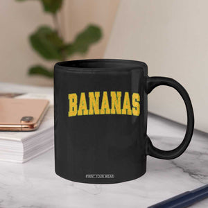 Funny Retro Bananas Coffee Mug Vintage Banana Gifts Yellow Varsity TS10 Print Your Wear