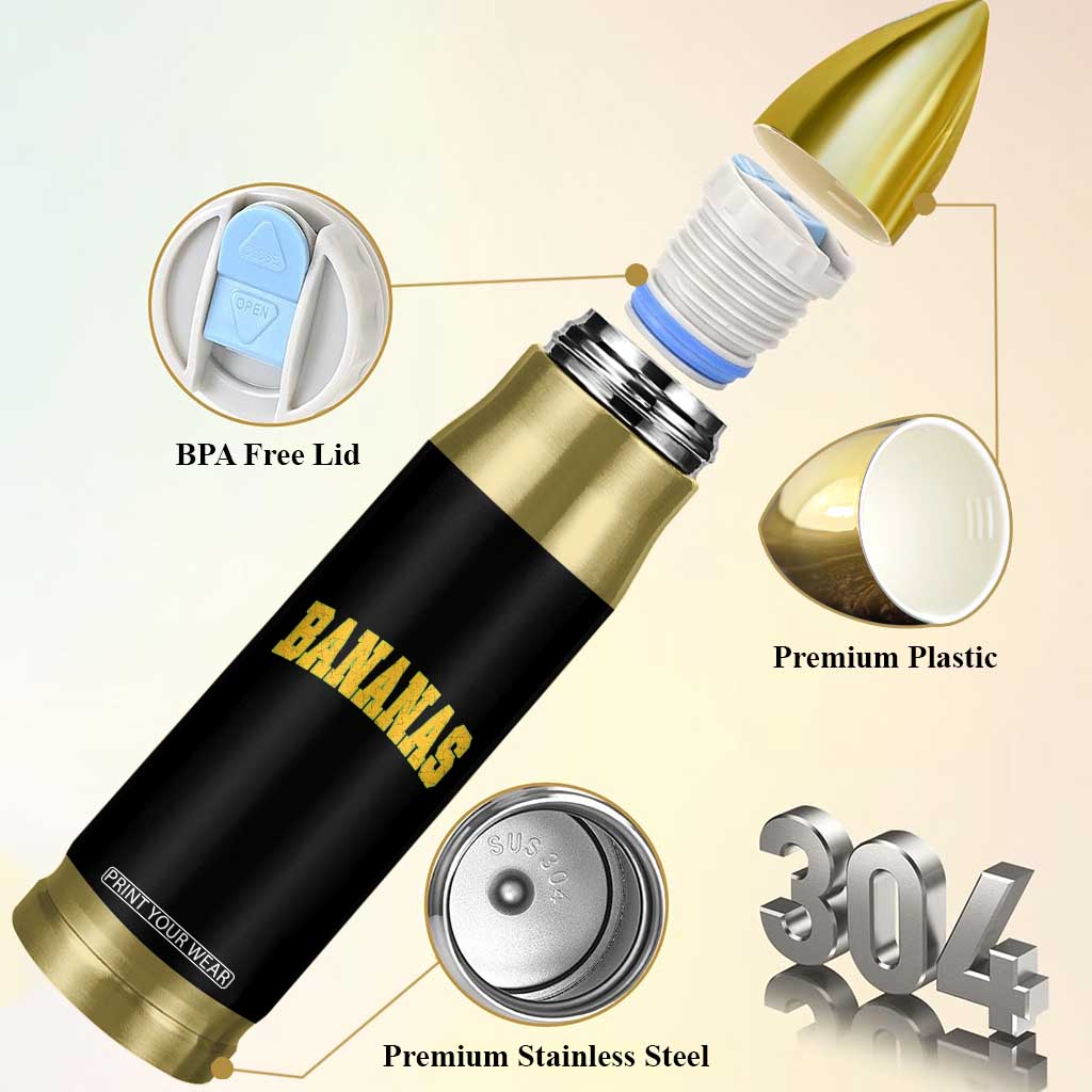 Funny Retro Bananas Bullet Tumbler Vintage Banana Gifts Yellow Varsity TS10 Print Your Wear