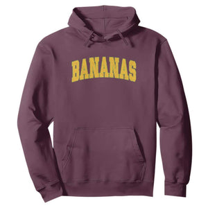 Funny Retro Bananas Hoodie Vintage Banana Gifts Yellow Varsity TS10 Maroon Print Your Wear