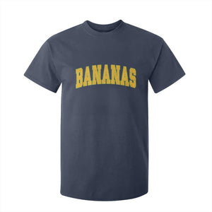 Funny Retro Bananas T Shirt For Kid Vintage Banana Gifts Yellow Varsity TS10 Navy Print Your Wear