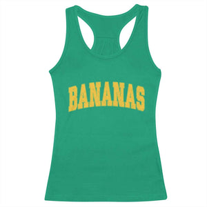 Funny Retro Bananas Racerback Tank Top Vintage Banana Gifts Yellow Varsity TS10 Irish Green Print Your Wear