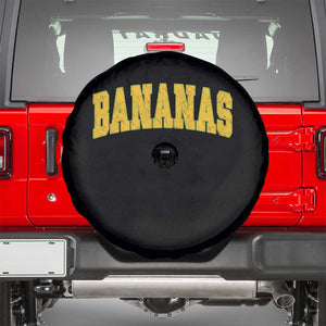Funny Retro Bananas Spare Tire Cover Vintage Banana Gifts Yellow Varsity TS10 Black Print Your Wear