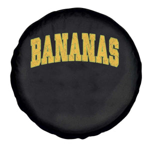 Funny Retro Bananas Spare Tire Cover Vintage Banana Gifts Yellow Varsity TS10 Print Your Wear