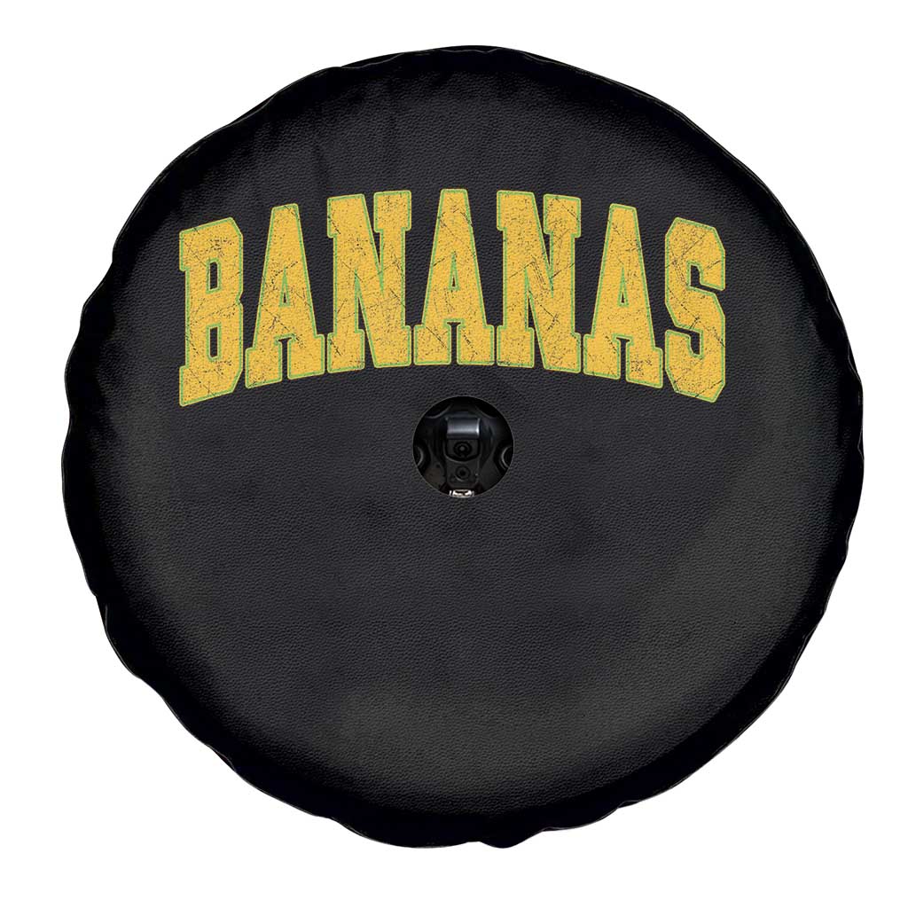 Funny Retro Bananas Spare Tire Cover Vintage Banana Gifts Yellow Varsity TS10 Print Your Wear