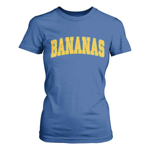 Funny Retro Bananas T Shirt For Women Vintage Banana Gifts Yellow Varsity TS10 Royal Blue Print Your Wear