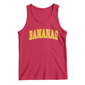 Funny Retro Bananas Tank Top Vintage Banana Gifts Yellow Varsity TS10 Red Print Your Wear