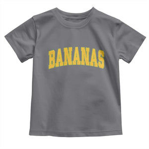 Funny Retro Bananas Toddler T Shirt Vintage Banana Gifts Yellow Varsity TS10 Charcoal Print Your Wear