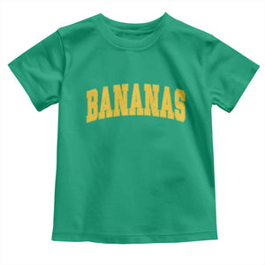 Funny Retro Bananas Toddler T Shirt Vintage Banana Gifts Yellow Varsity TS10 Irish Green Print Your Wear