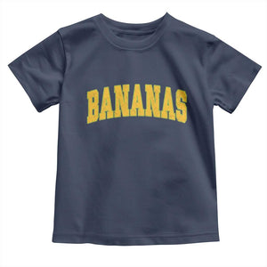 Funny Retro Bananas Toddler T Shirt Vintage Banana Gifts Yellow Varsity TS10 Navy Print Your Wear