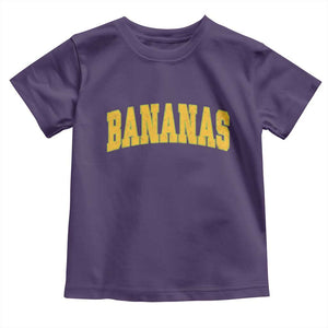 Funny Retro Bananas Toddler T Shirt Vintage Banana Gifts Yellow Varsity TS10 Purple Print Your Wear