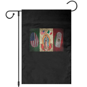 Mexico Flag Garden Flag Virgin Mary Mexican American Patriotic Mexican Roots TS10 Black Print Your Wear