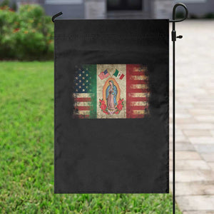 American Mexican Flag Garden Flag Virgin Mary Mexico Heritage Mexican Roots TS10 Print Your Wear