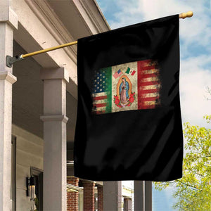 American Mexican Flag Garden Flag Virgin Mary Mexico Heritage Mexican Roots TS10 Print Your Wear