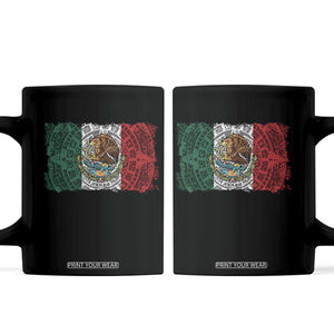 Eagle Mexican Flag Coffee Mug Aztecs Mexico Heritage Roots TS10 Black Print Your Wear