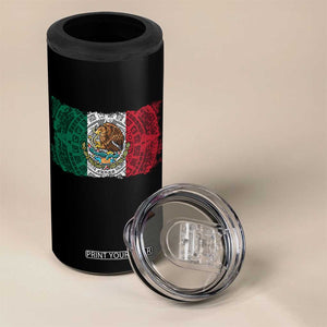 Eagle Mexican Flag 4 in 1 Can Cooler Tumbler Aztecs Mexico Heritage Roots TS10 Print Your Wear