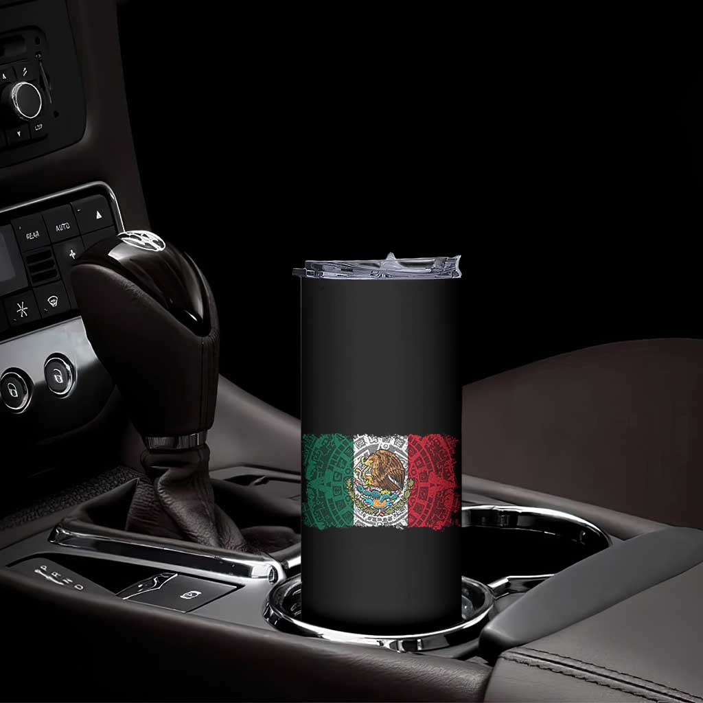 Eagle Mexican Flag Skinny Tumbler Aztecs Mexico Heritage Roots TS10 Print Your Wear