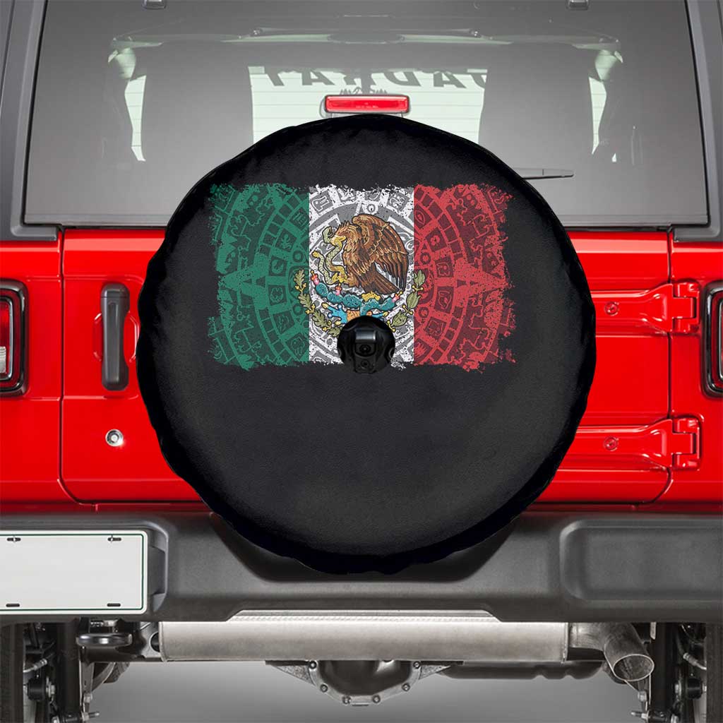 Eagle Mexican Flag Spare Tire Cover Aztecs Mexico Heritage Roots TS10 Black Print Your Wear