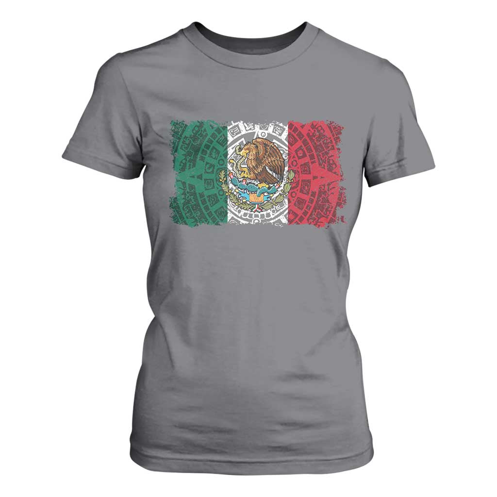 Eagle Mexican Flag T Shirt For Women Aztecs Mexico Heritage Roots TS10 Charcoal Print Your Wear