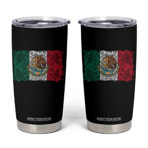 Eagle Mexican Flag Tumbler Cup Aztecs Mexico Heritage Roots TS10 Black Print Your Wear