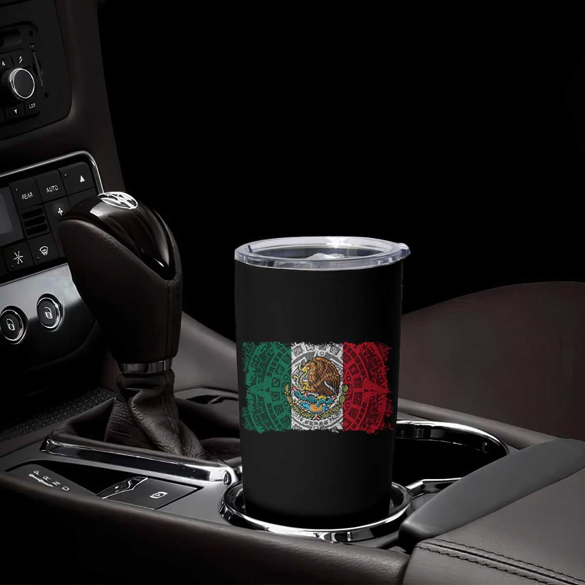 Eagle Mexican Flag Tumbler Cup Aztecs Mexico Heritage Roots TS10 Print Your Wear