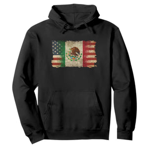 American Mexican Flag Hoodie Mexico Heritage Mexican Roots TS10 Black Print Your Wear
