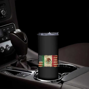American Mexican Flag Skinny Tumbler Mexico Heritage Mexican Roots TS10 Print Your Wear
