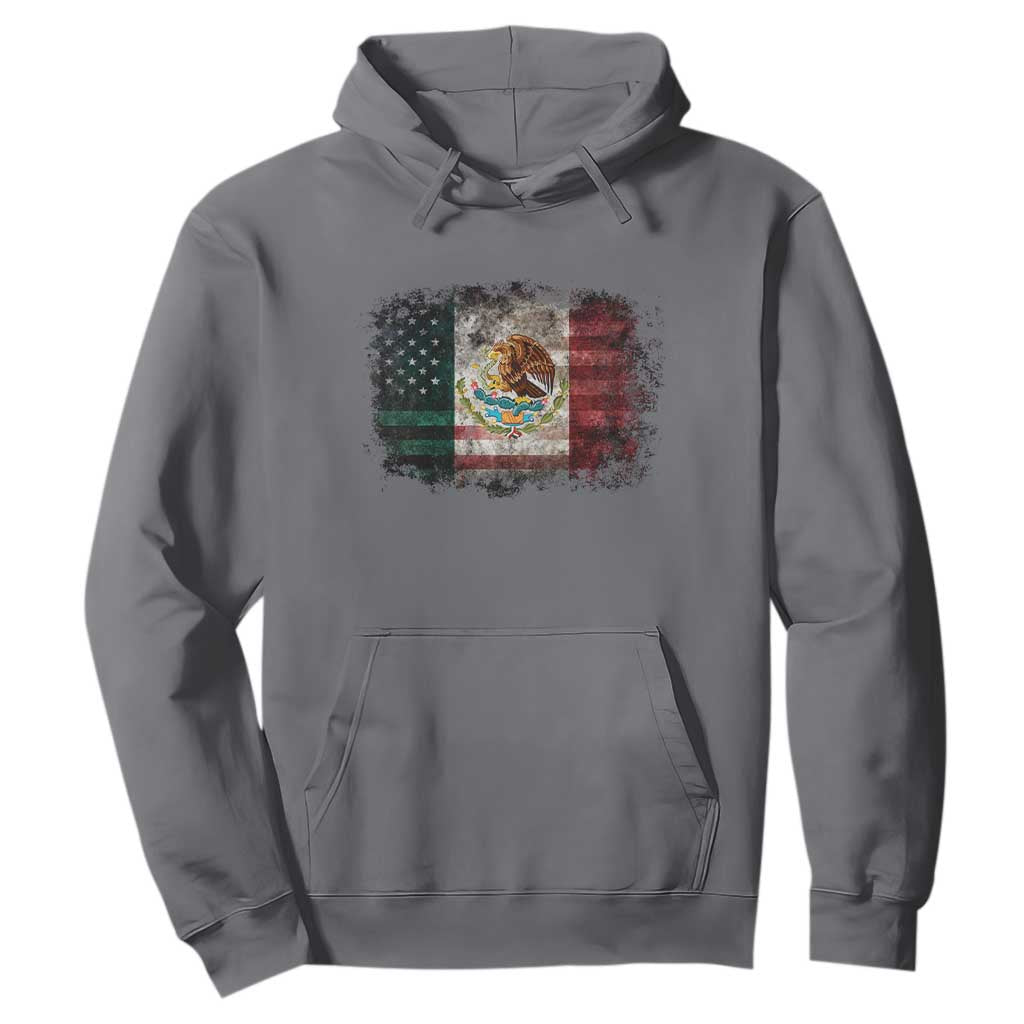 Vintage Mexican Flag Hoodie Eagle Mexico Heritage Mexican Roots TS10 Charcoal Print Your Wear