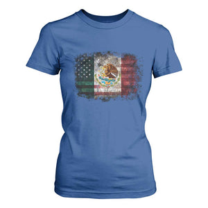 Vintage Mexican Flag T Shirt For Women Eagle Mexico Heritage Mexican Roots TS10 Royal Blue Print Your Wear