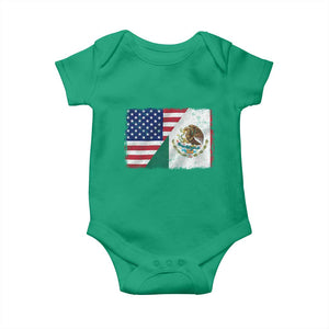 American Mexican Flag Baby Onesie Mexico Heritage Half Mexican Roots TS10 Irish Green Print Your Wear