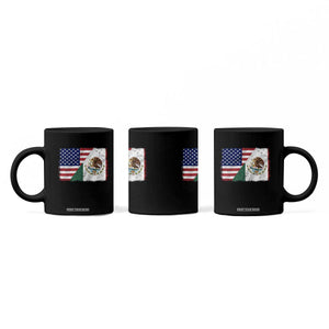 American Mexican Flag Coffee Mug Mexico Heritage Half Mexican Roots TS10 Print Your Wear