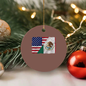 American Mexican Flag Ceramic Ornament Mexico Heritage Half Mexican Roots TS10 1pc Mocha Print Your Wear