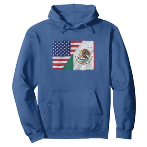 American Mexican Flag Hoodie Mexico Heritage Half Mexican Roots TS10 Royal Blue Print Your Wear
