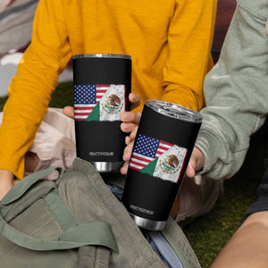 American Mexican Flag Tumbler Cup Mexico Heritage Half Mexican Roots TS10 Print Your Wear