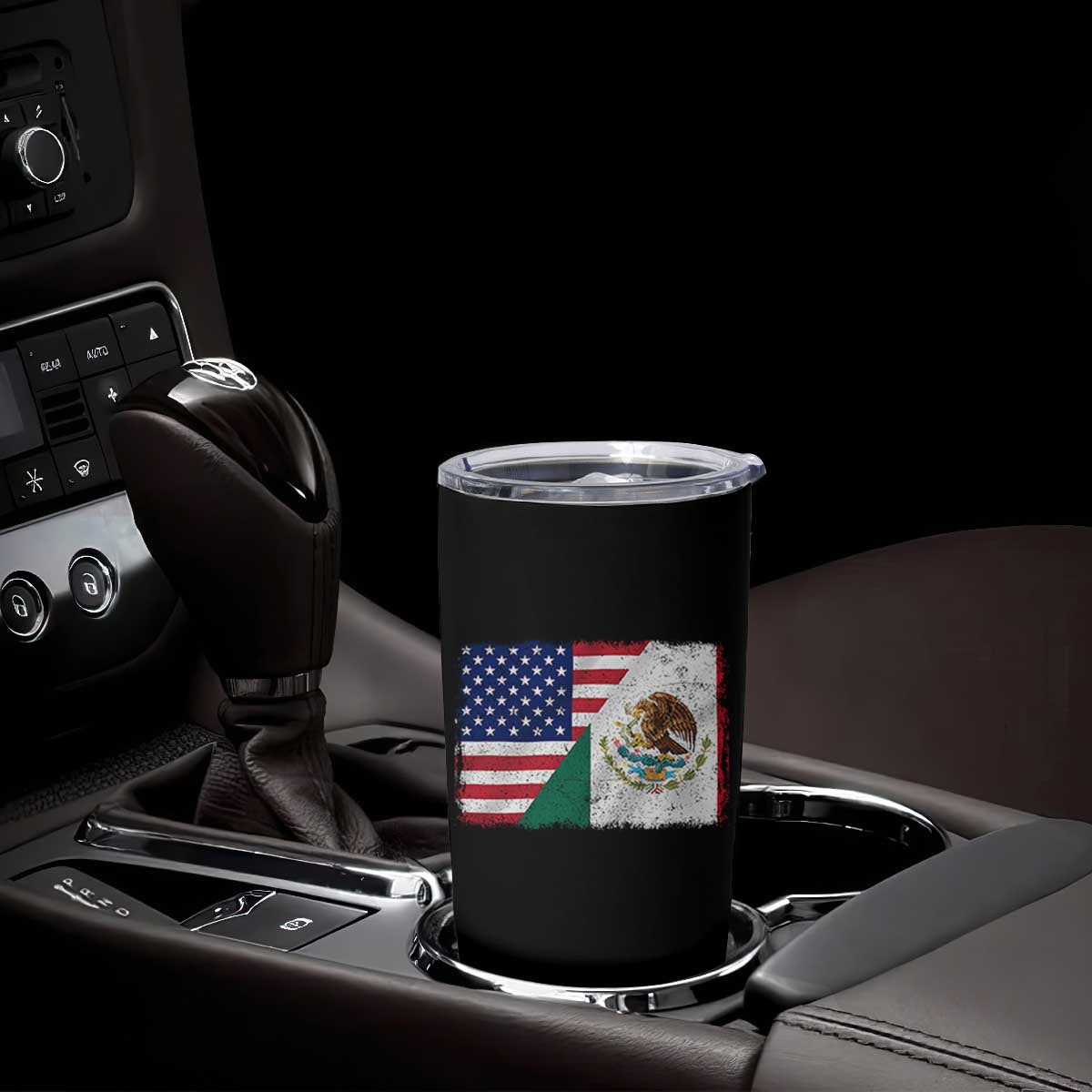 American Mexican Flag Tumbler Cup Mexico Heritage Half Mexican Roots TS10 Print Your Wear
