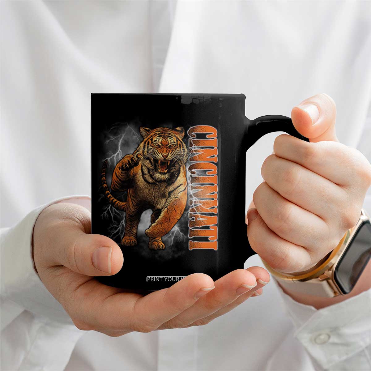 Cincinnati Tiger Coffee Mug Bootleg Vintage TS10 Print Your Wear