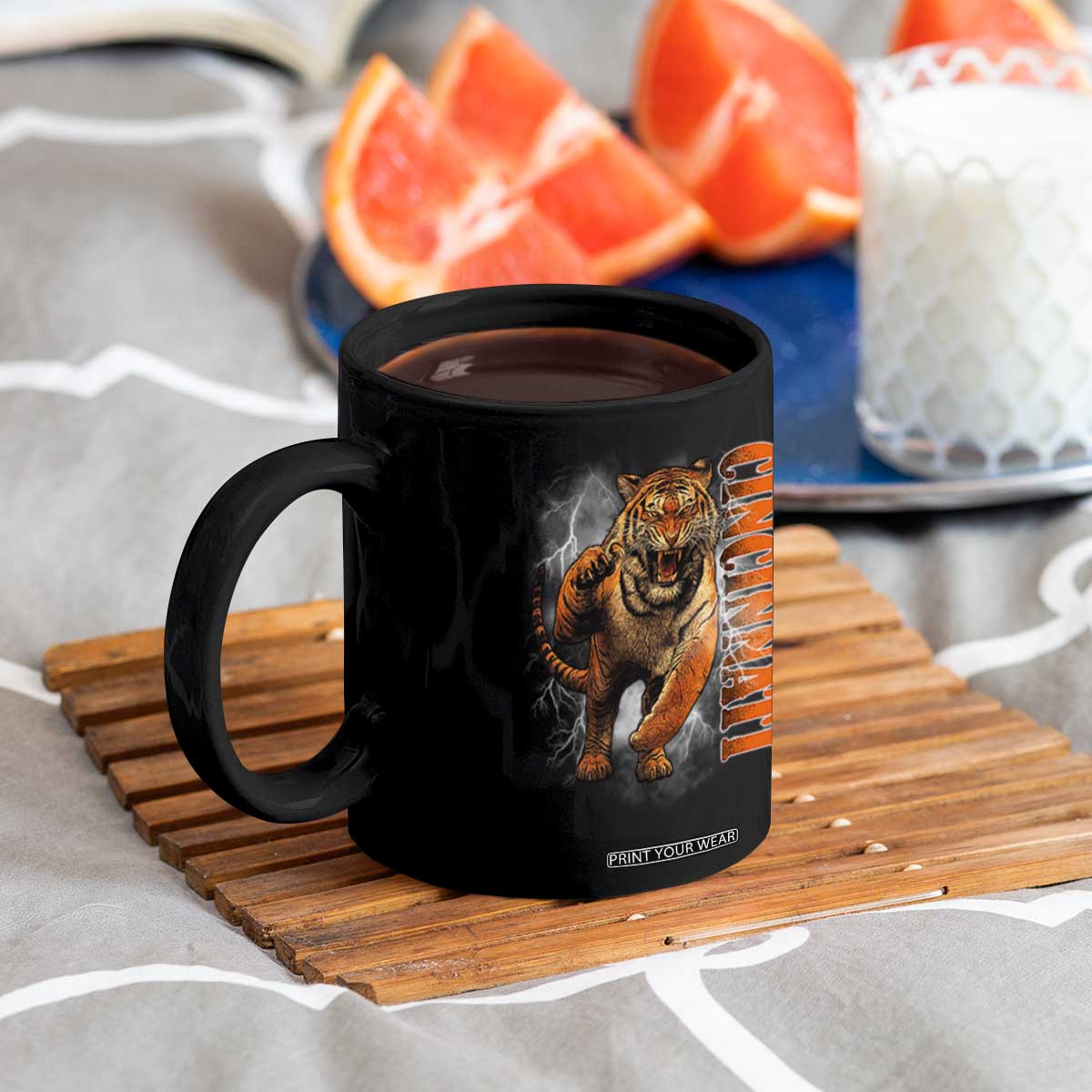 Cincinnati Tiger Coffee Mug Bootleg Vintage TS10 Print Your Wear