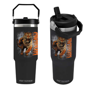 BFT Game Day Flip Straw Tumbler Bootleg Vintage TS10 One Size: 30 oz Black Print Your Wear
