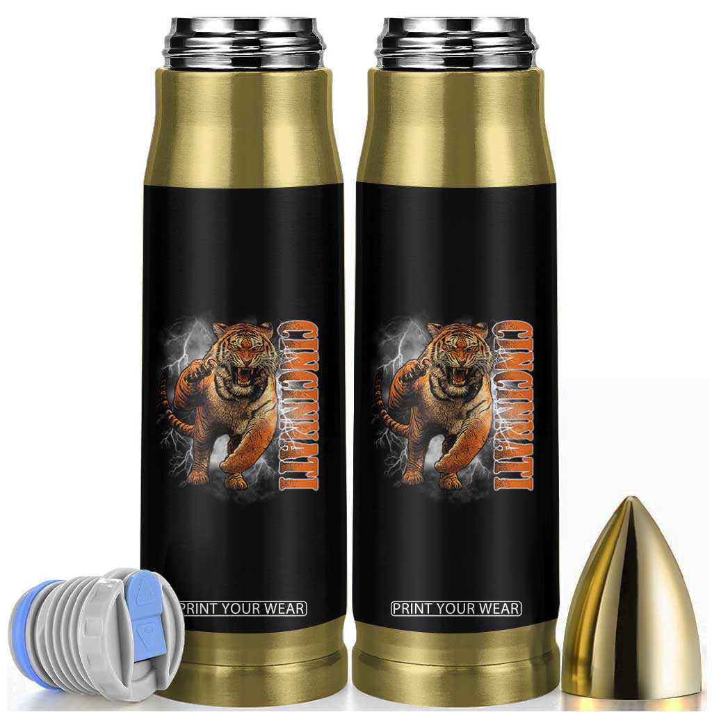 Cincinnati Tiger Bullet Tumbler Bootleg Vintage TS10 Black Print Your Wear
