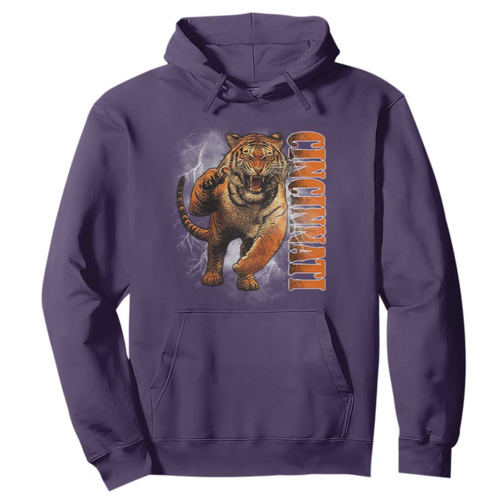 Cincinnati Tiger Hoodie Bootleg Vintage TS10 Purple Print Your Wear