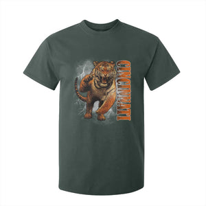 Cincinnati Tiger T Shirt For Kid Bootleg Vintage TS10 Dark Forest Green Print Your Wear