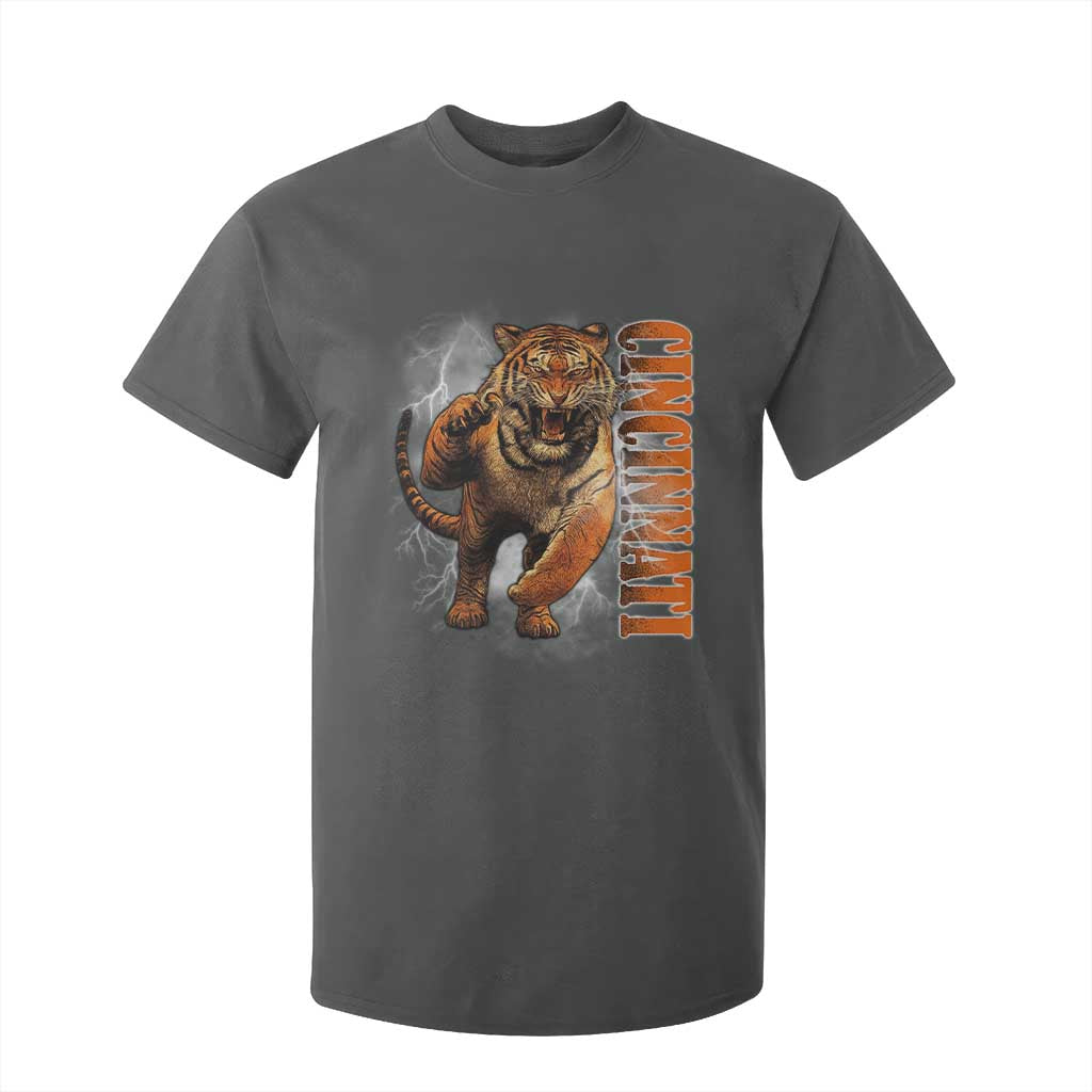 Cincinnati Tiger T Shirt For Kid Bootleg Vintage TS10 Dark Heather Print Your Wear