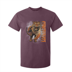 Cincinnati Tiger T Shirt For Kid Bootleg Vintage TS10 Maroon Print Your Wear
