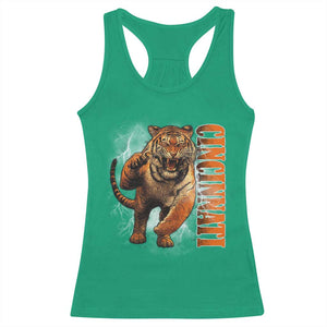Cincinnati Tiger Racerback Tank Top Bootleg Vintage TS10 Irish Green Print Your Wear