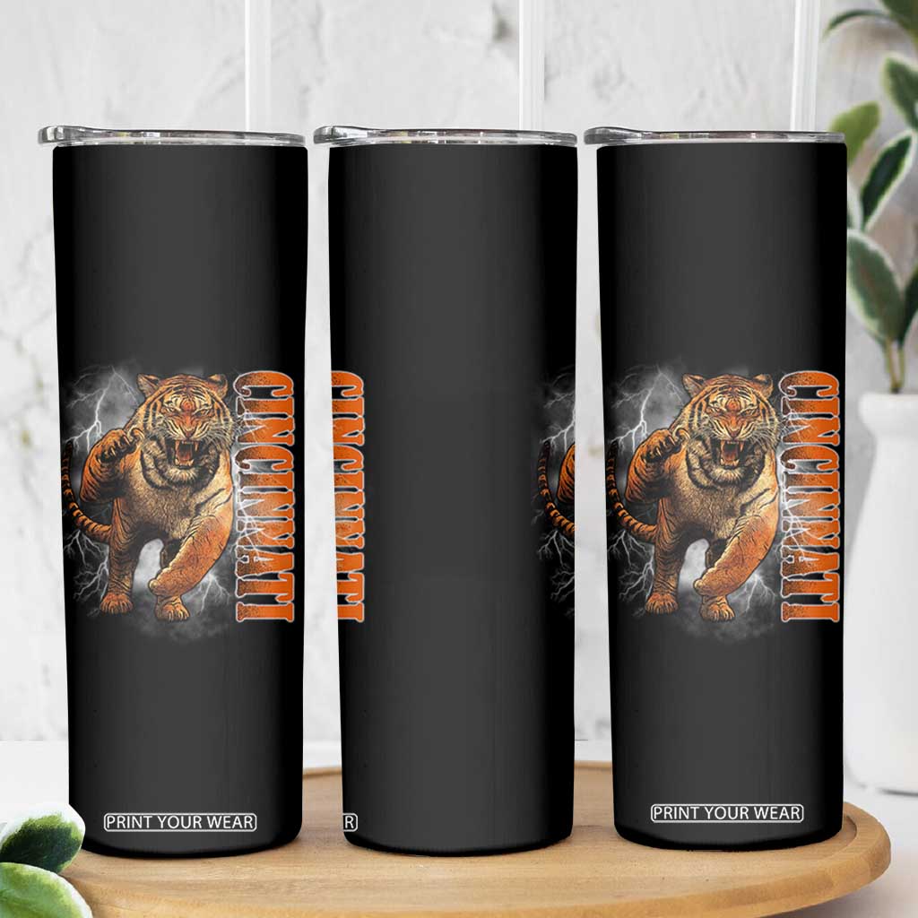 Cincinnati Tiger Skinny Tumbler Bootleg Vintage TS10 Print Your Wear