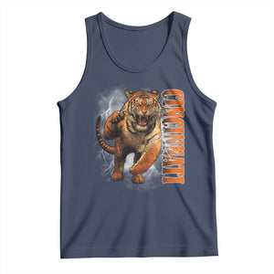 Cincinnati Tiger Tank Top Bootleg Vintage TS10 Navy Print Your Wear